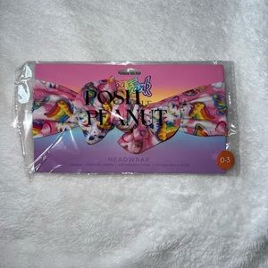 Posh Peanut “Lisa Frank- Angel Kitty” Head wrap (bow)
